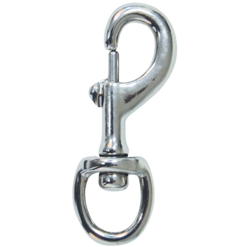 Karabijnhaak voor halstertouw Snap Hook Zilver