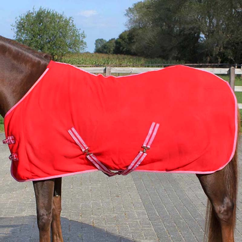 Fleece deken Color Rood