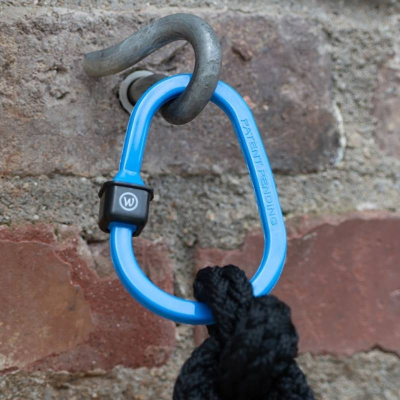 Karabijnhaak Safety Lock 2-pack Blauw