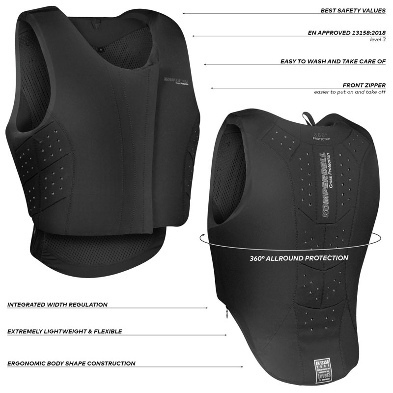 Veiligheidsvest Regular Fit Zwart