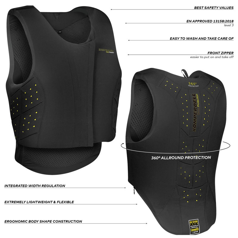 Veiligheidsvest Kind/Jongere Regular Fit Zwart