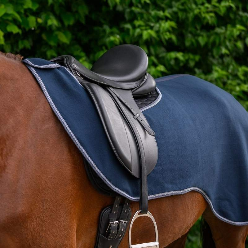 Uitrijdeken Fleece Essential Marineblauw