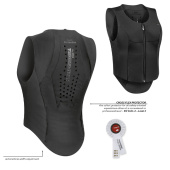 Rugbeschermer Ballistic Flex Fit Slim Zwart/Zilver Rugbeschermer Ballistic Flex Fit Slim Zwart/Zilver