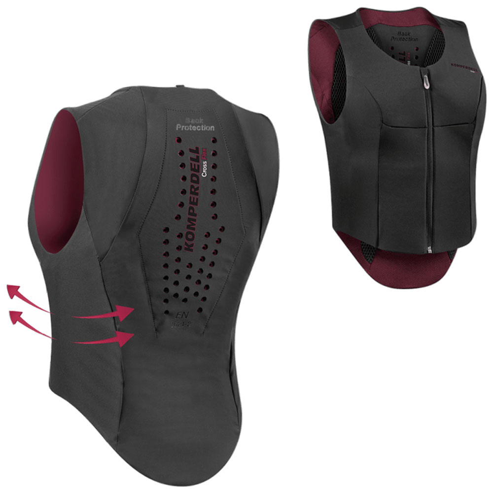 Rugbeschermer Ballistic Flex Fit Slim Zwart/Bordeaux