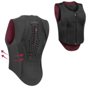 Rugbeschermer Ballistic Flex Fit Slim Zwart/Bordeaux Rugbeschermer Ballistic Flex Fit Slim Zwart/Bordeaux