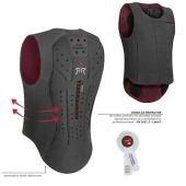 Rugbeschermer Kind/Jongere Ballistic Flex Fit Champion Zwart/Bordeaux Rugbeschermer Kind/Jongere Ballistic Flex Fit Champion Zwart/Bordeaux