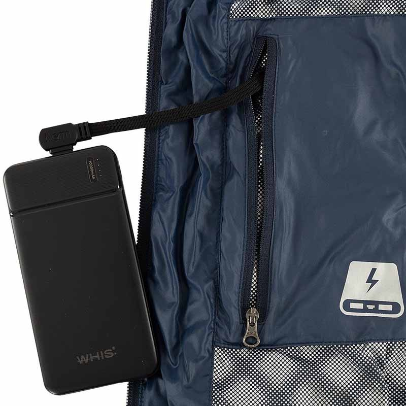 Verwarmd Rijvest Coach Marineblauw