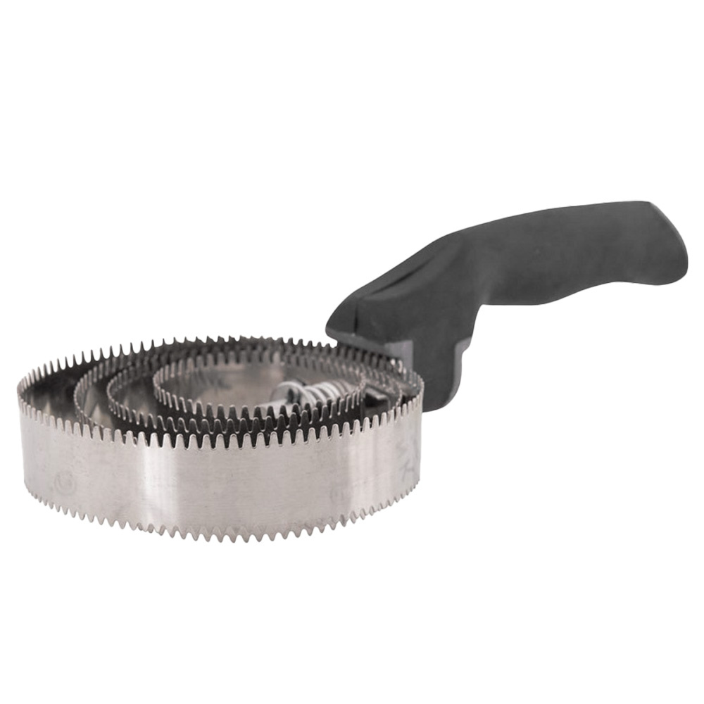 Curry Comb Soft Grip Zwart/Grijs