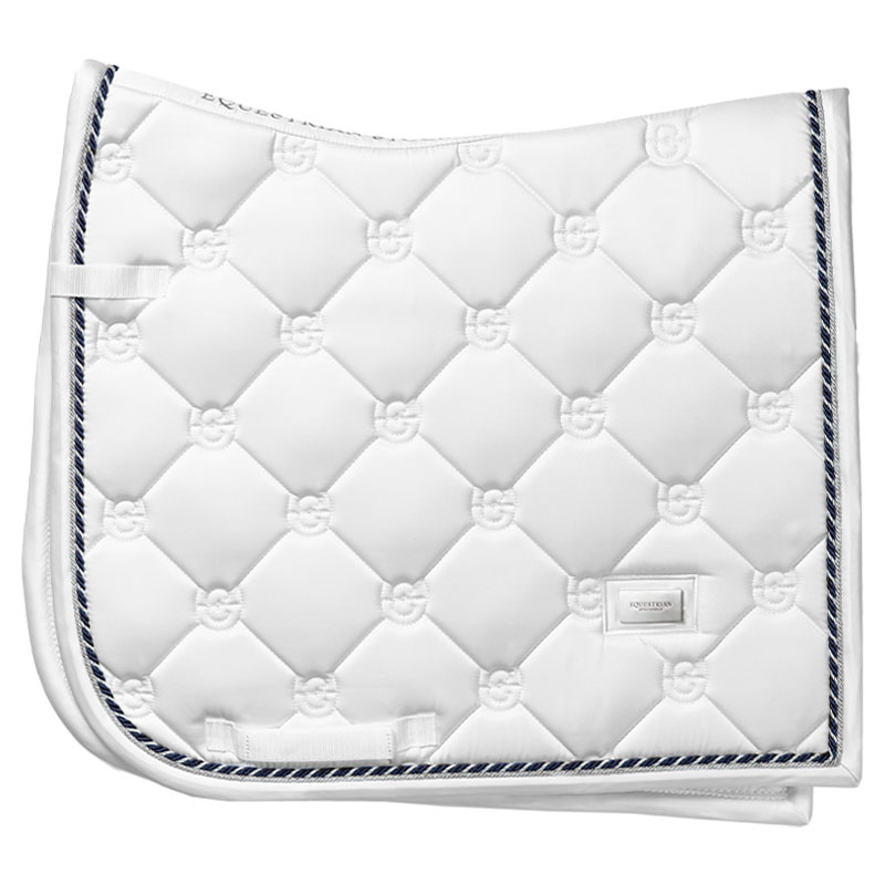 Dressuurzadeldekje ES White Perfection Silver