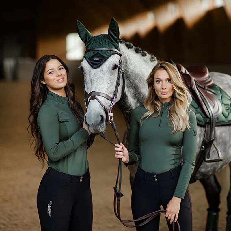 Rijbroek ES Jump Elite Knee Grip Black