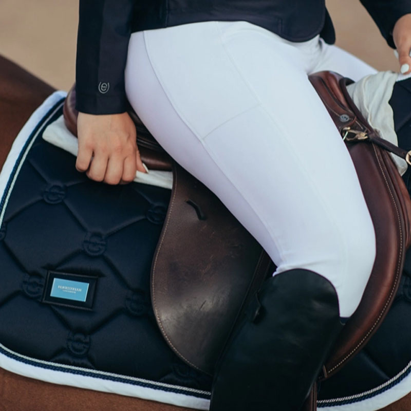 Rijbroeken ES Jump Elite Knee Grip White Perfection