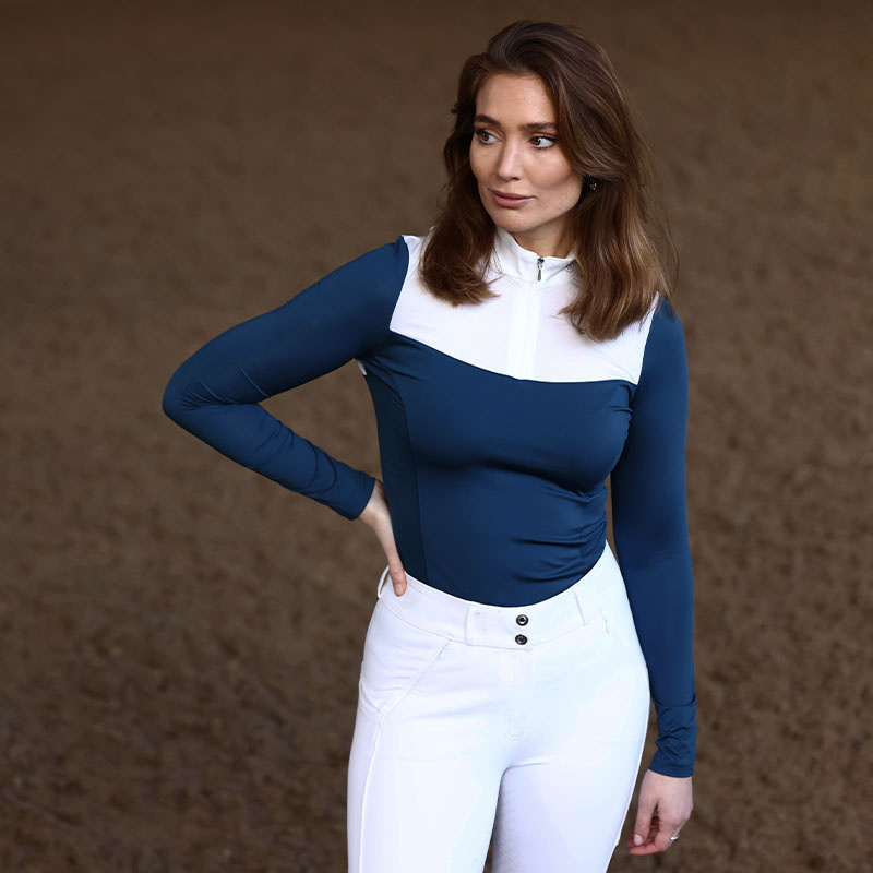 Rijbroeken ES Dressage Elite Full Grip White Perfection