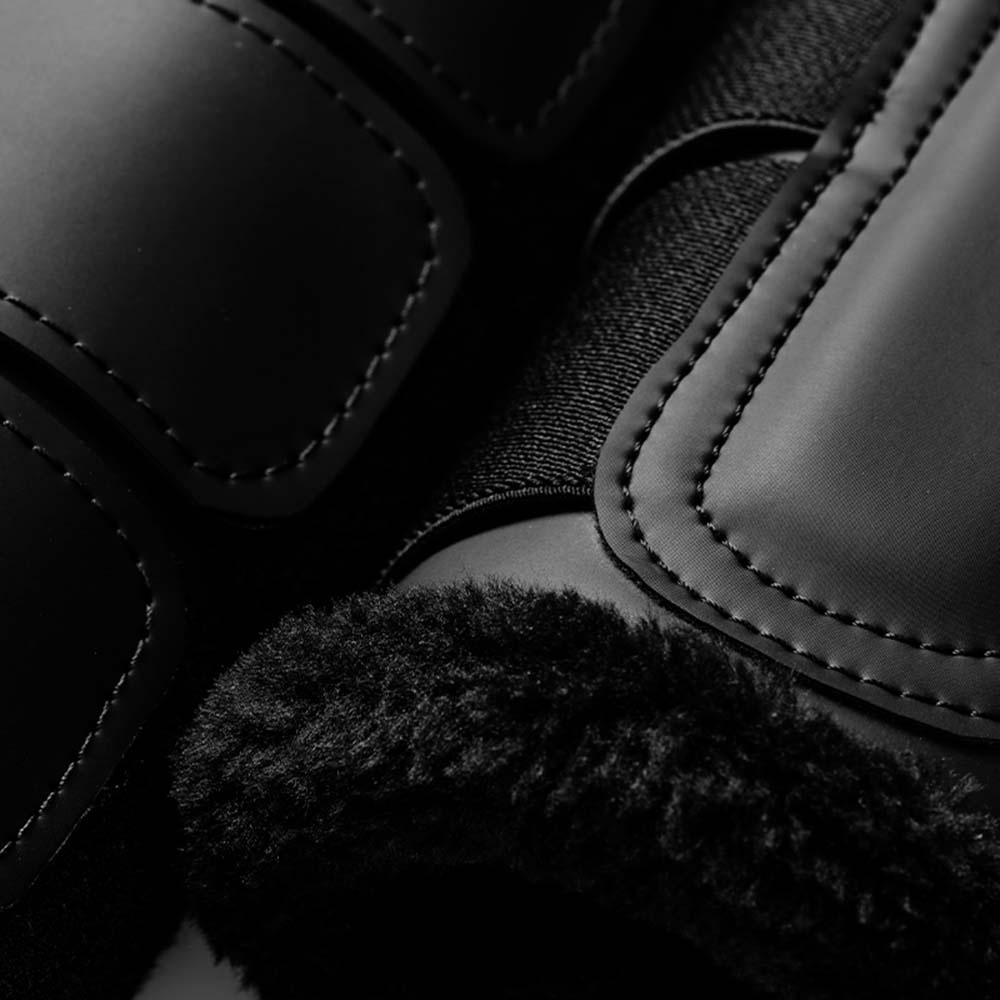 Beenbeschermers ES Faux Fur Black