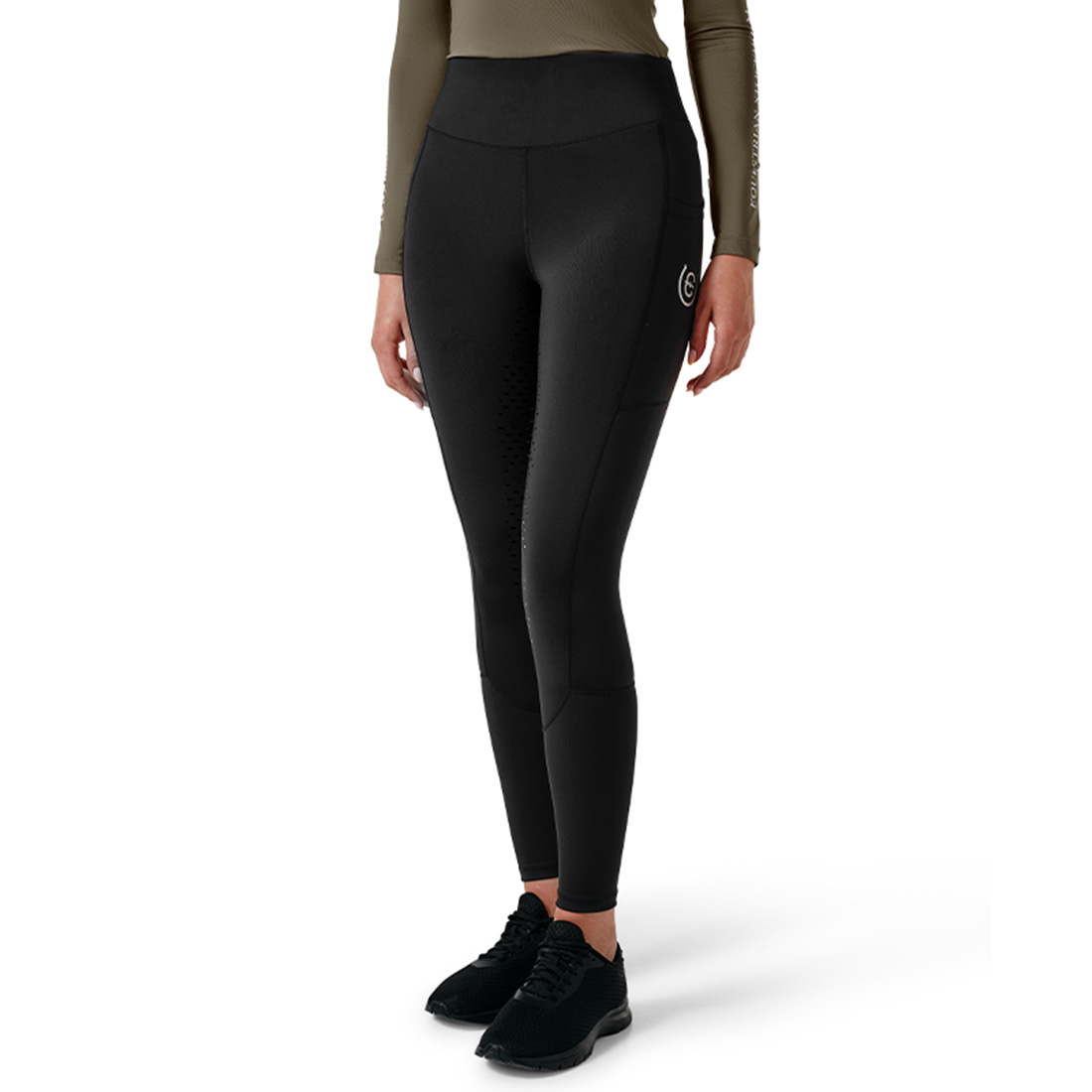 Rijdtights ES Dressage Movement Full Grip All Black