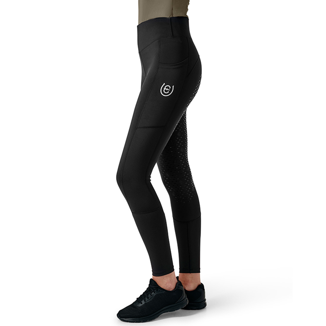 Rijdtights ES Dressage Movement Full Grip All Black