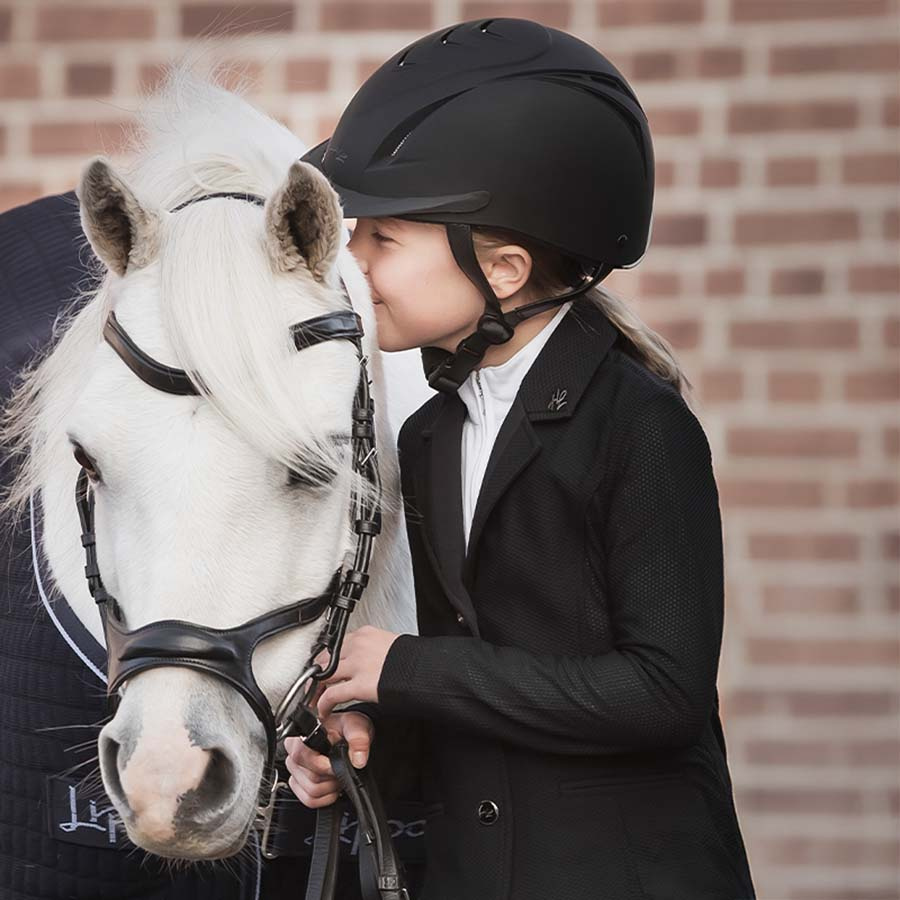 Paardrijcap Pleasure Zwart