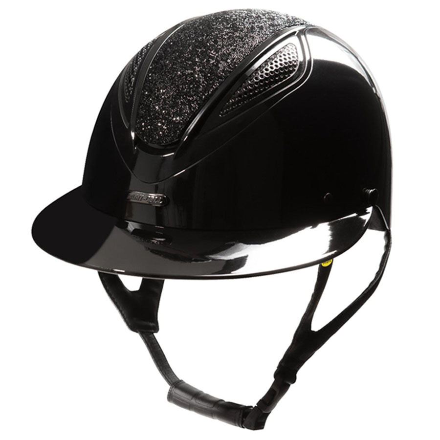 Paardrijcap MIPS Amelia Wide Peak Zwart