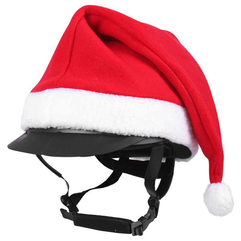 Helmovertrek Kerst Kerstmuts Rood/Wit