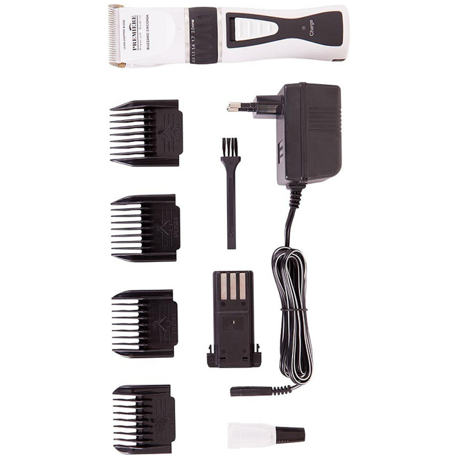 Draadloze Trimmer Buzzard Zirconia Zwart/Wit