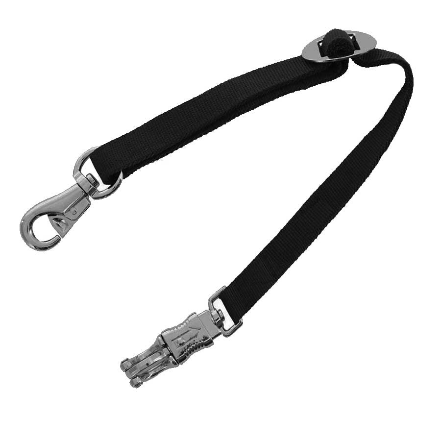 Transporthalstertouw Nylon Zwart