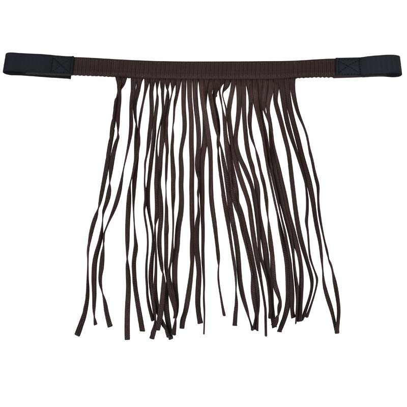 Vliegenfrontriem Polyester Bruin