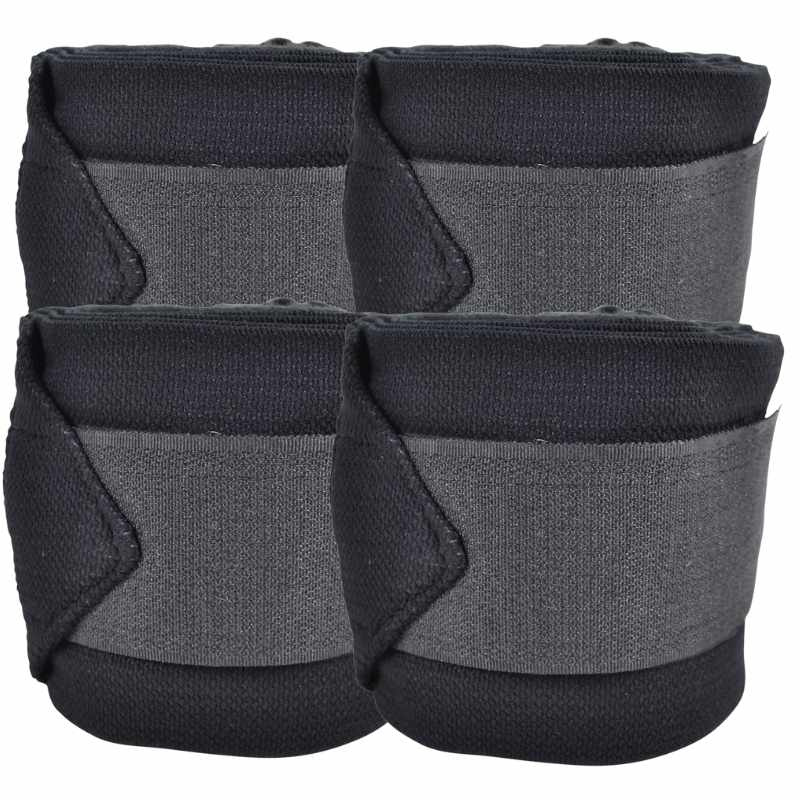 Bandages HS Fleece Elastic 4-pack Zwart