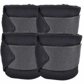 Bandages HS Fleece Elastic 4-pack Zwart Bandages HS Fleece Elastic 4-pack Zwart