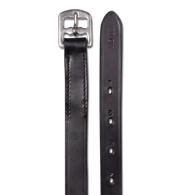 Beugelriemen Basic Leather Zwart