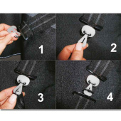 Safe-Gum koppelingen voor T-sluitingen 6-pack Grijs Safe-Gum koppelingen voor T-sluitingen 6-pack Grijs