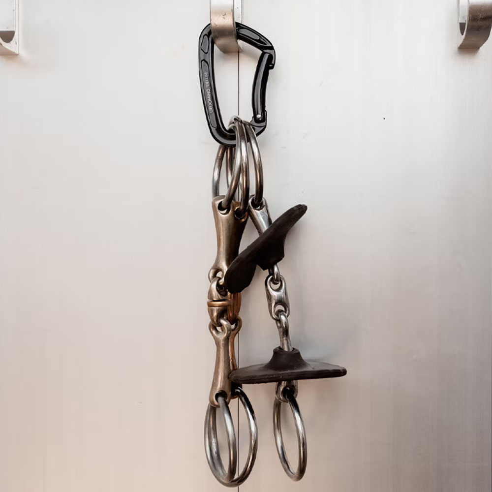 Ophanghaak Aluminiumn Safety Snap Zwart