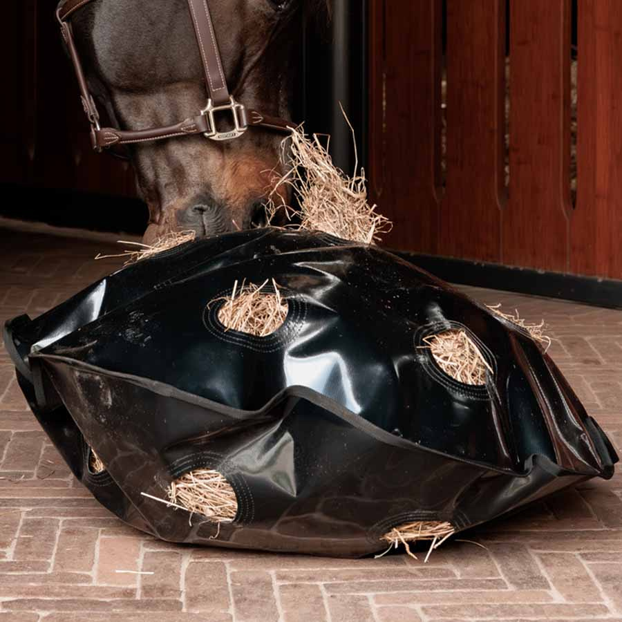 Hooinet Play & Haybag Slowfeeder Round Zwart