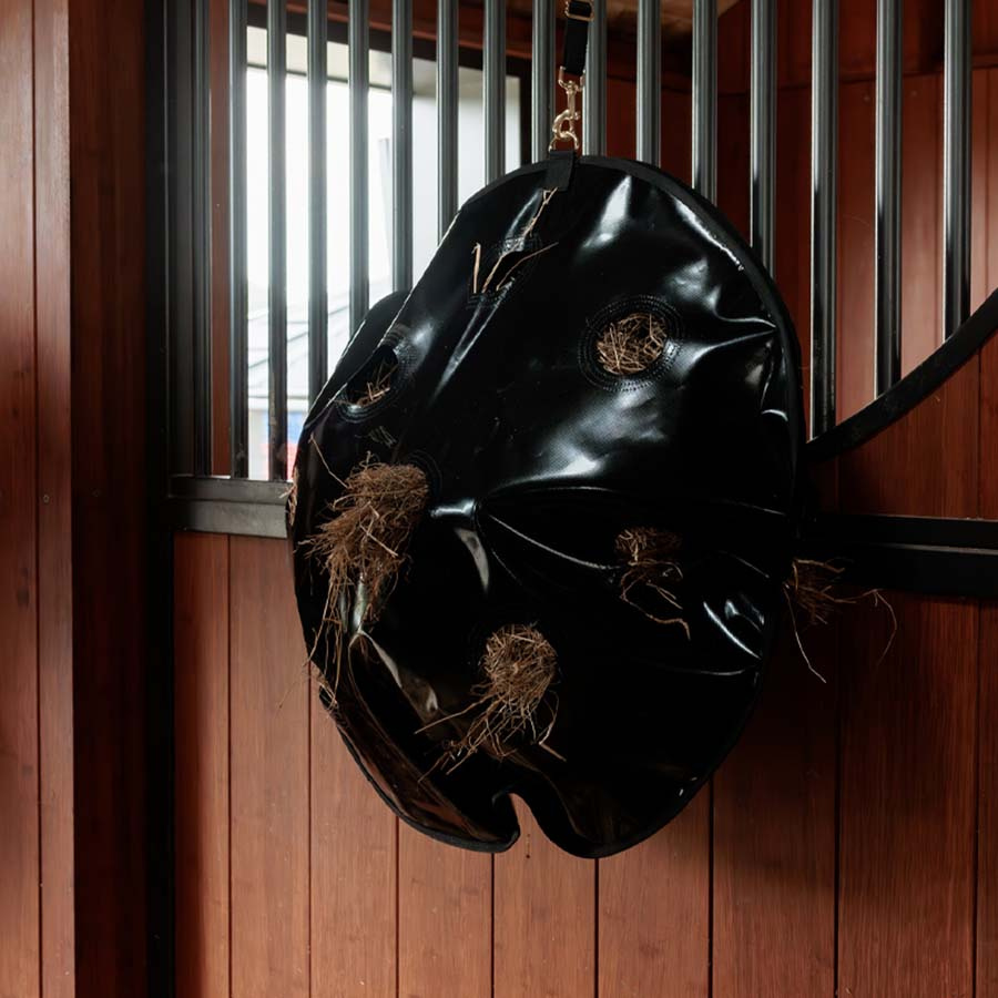Hooinet Play & Haybag Slowfeeder Round Zwart