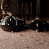 Hooinet Play & Haybag Slowfeeder Round Zwart Hooinet Play & Haybag Slowfeeder Round Zwart