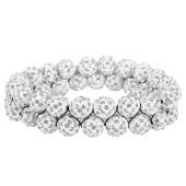 Scrunchie Glans Rhinestone Wit Scrunchie Glans Rhinestone Wit