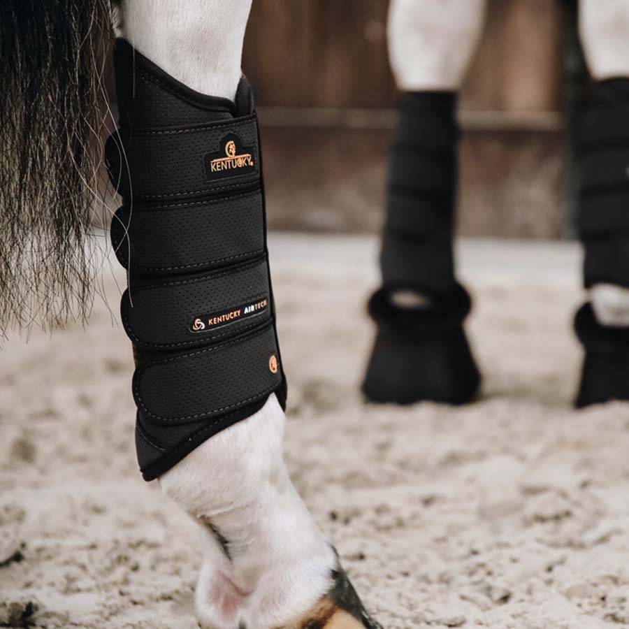 Peesbeschermers Eventing Air Tech Hind Zwart