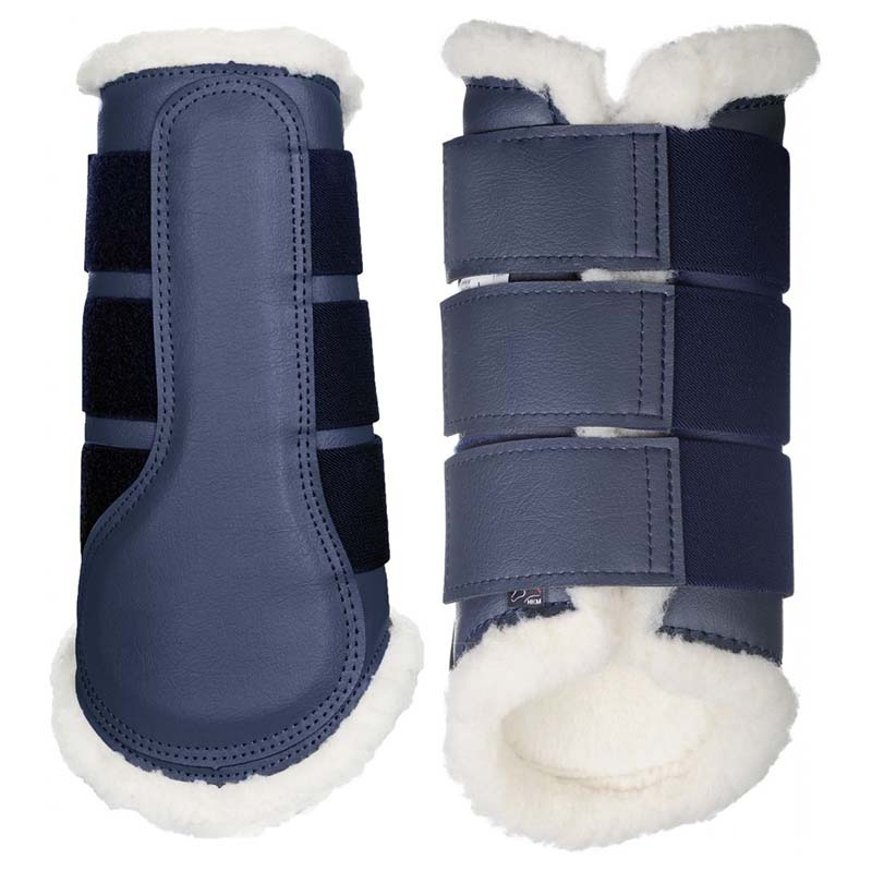 Beenbeschermers met Comfort Fleece Marineblauw