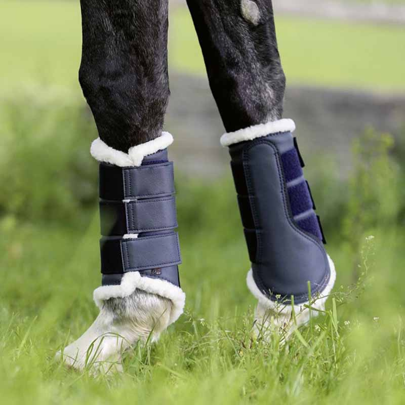 Beenbeschermers met Comfort Fleece Marineblauw