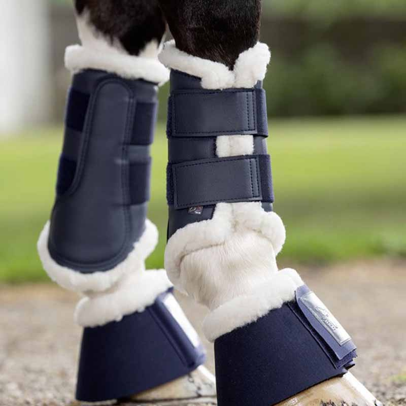 Beenbeschermers met Comfort Fleece Marineblauw
