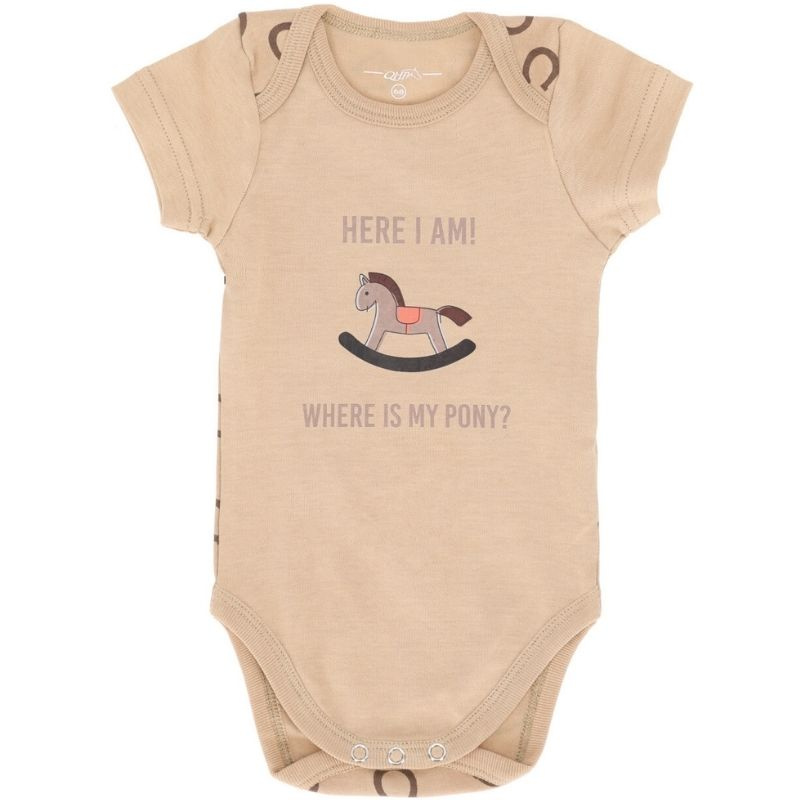 Body met korte mouwen Bobby Beige