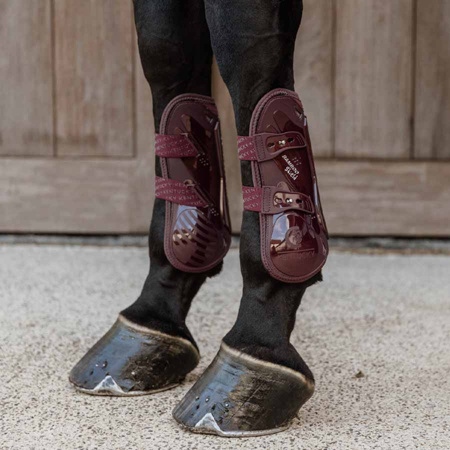 Peesbeschermers Bamboo Elastic Bordeaux