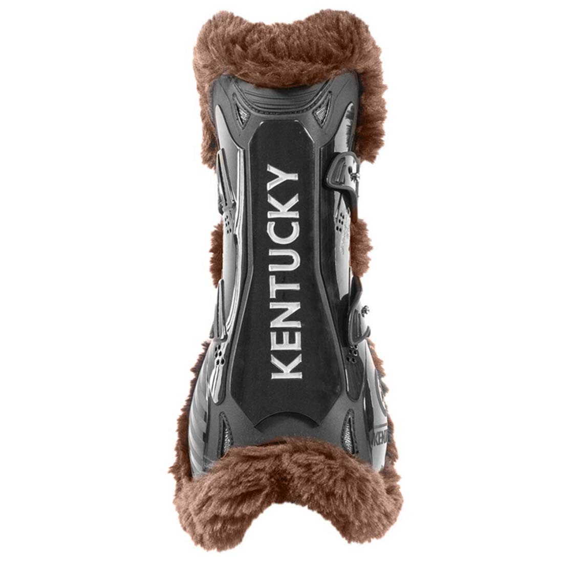 Peesbeschermers Vegan Sheepskin Bamboo Elastic Zwart/Bruin
