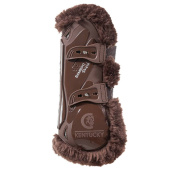 Peesbeschermers Vegan Sheepskin Bamboo Elastic Bruin/Bruin Peesbeschermers Vegan Sheepskin Bamboo Elastic Bruin/Bruin