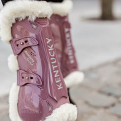 Peesbeschermers Vegan Sheepskin Bamboo Elastic Oudroze Peesbeschermers Vegan Sheepskin Bamboo Elastic Oudroze