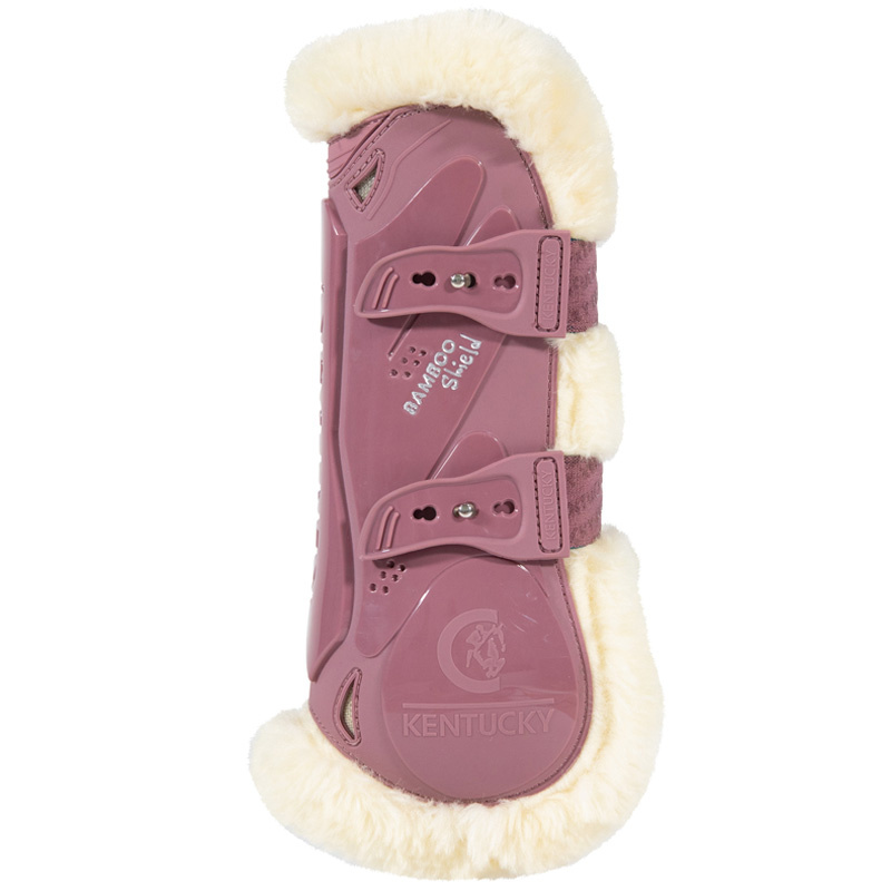 Peesbeschermers Vegan Sheepskin Bamboo Elastic Oudroze