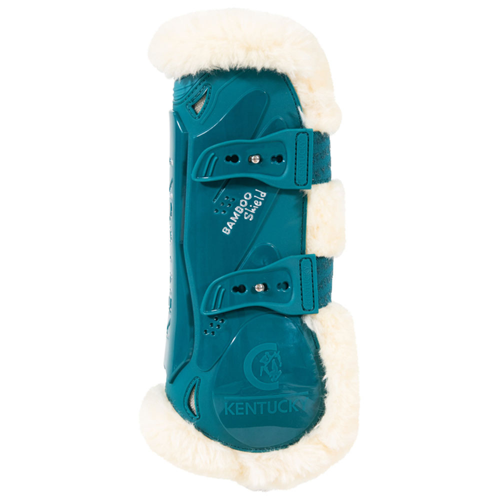 Peesbeschermers Vegan Sheepskin Bamboo Elastic Smaragdgroen