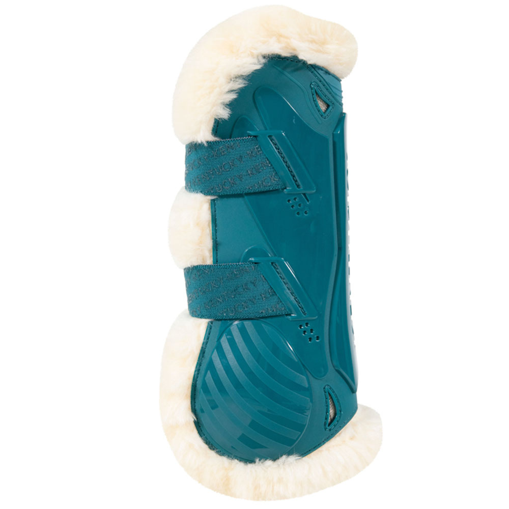 Peesbeschermers Vegan Sheepskin Bamboo Elastic Smaragdgroen