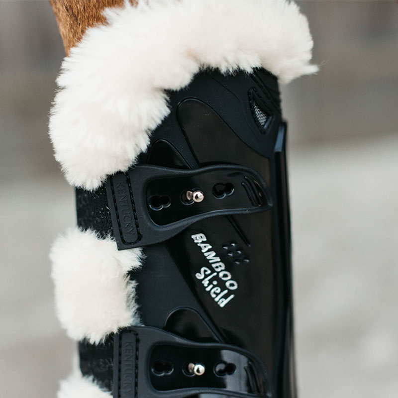 Peesbeschermers Sheepskin Bamboo Shield Zwart