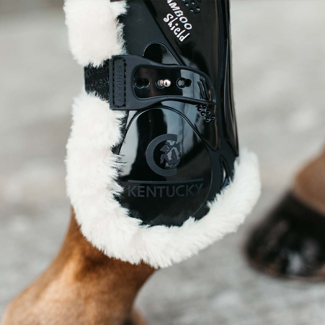 Peesbeschermers Sheepskin Bamboo Shield Zwart