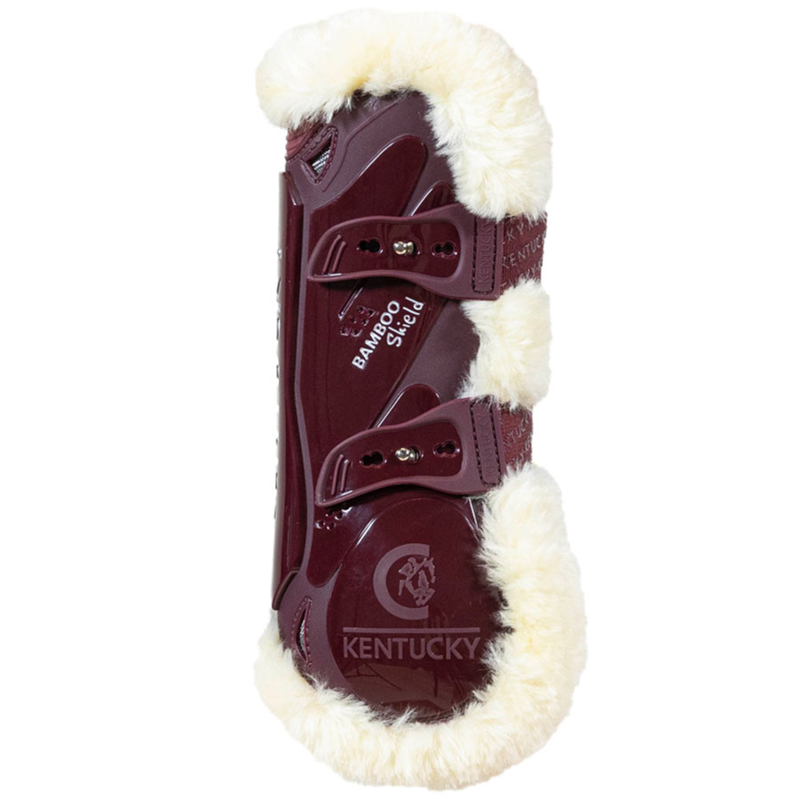 Peesbeschermers Vegan Sheepskin Bamboo Elastic Bordeaux