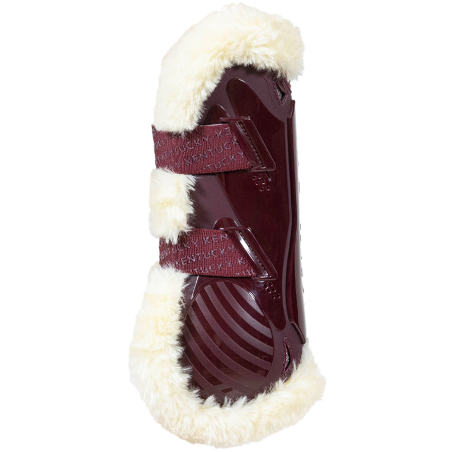 Peesbeschermers Vegan Sheepskin Bamboo Elastic Bordeaux